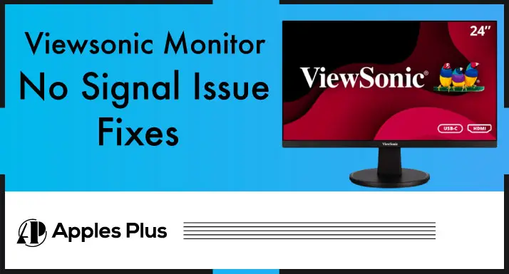 Viewsonic Monitor No Signal