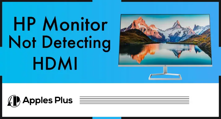 HP Monitor Not Detecting HDMI