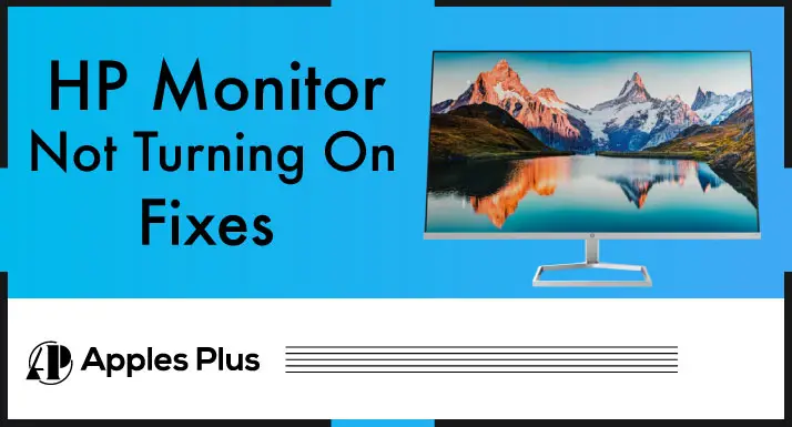 HP Monitor Not Turning On